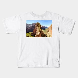 Zion National Park Digital Painting Kids T-Shirt